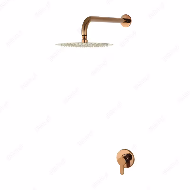 شیرهای حمام توکار ویوات راسان مدل تنسو کلاس 3 رزگلد