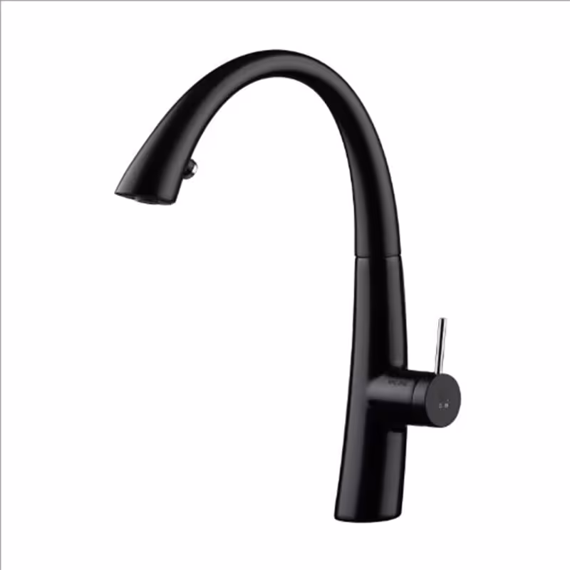 شیر ظرفشویی شاوری مشکی زو KWC