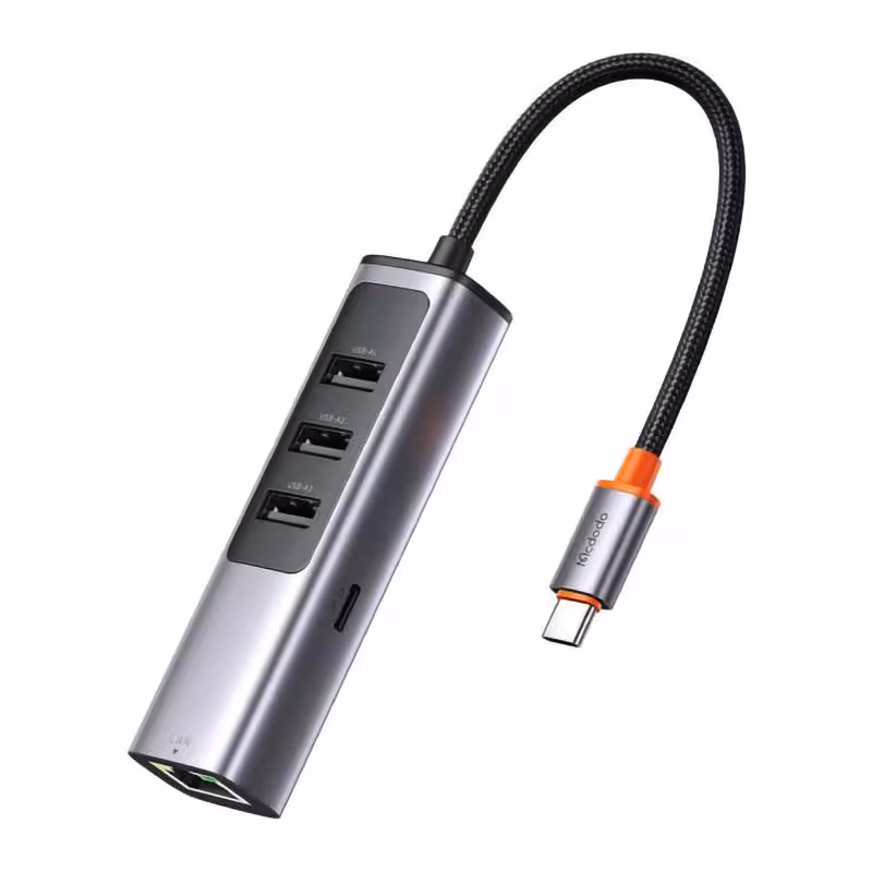 هاب تایپ سی 5 پورت مک دودو مدل Mcdodo HU-1110 5 in 1 USB-C Docking Statiion