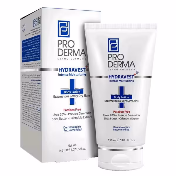 لوسيون نرم و مرطوب کننده پوست بدن پرودرما Proderma مدل اوره 15%