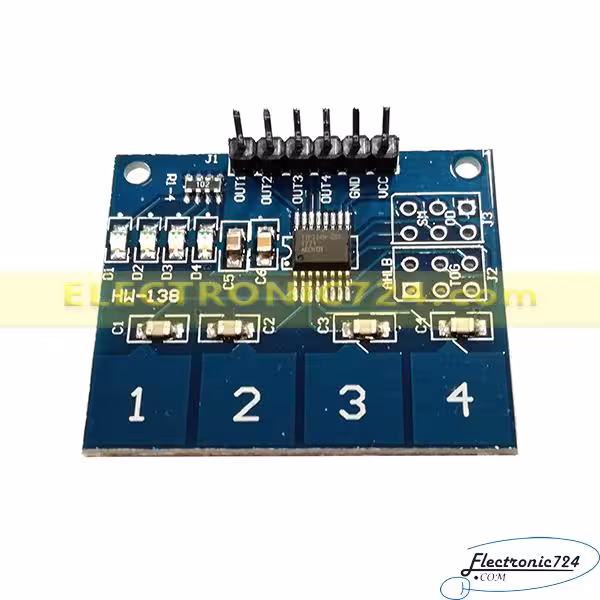 صفحه کلید خازنی TTP224N 4 KEY