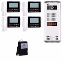 درب بازکن تصویری تک نما مدل C43-4V مجموعه 5 عددی | چاوه
