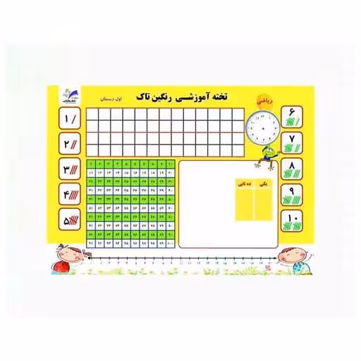 کتاب تخته آموزشی ریاضی و فارسی اول دبستان