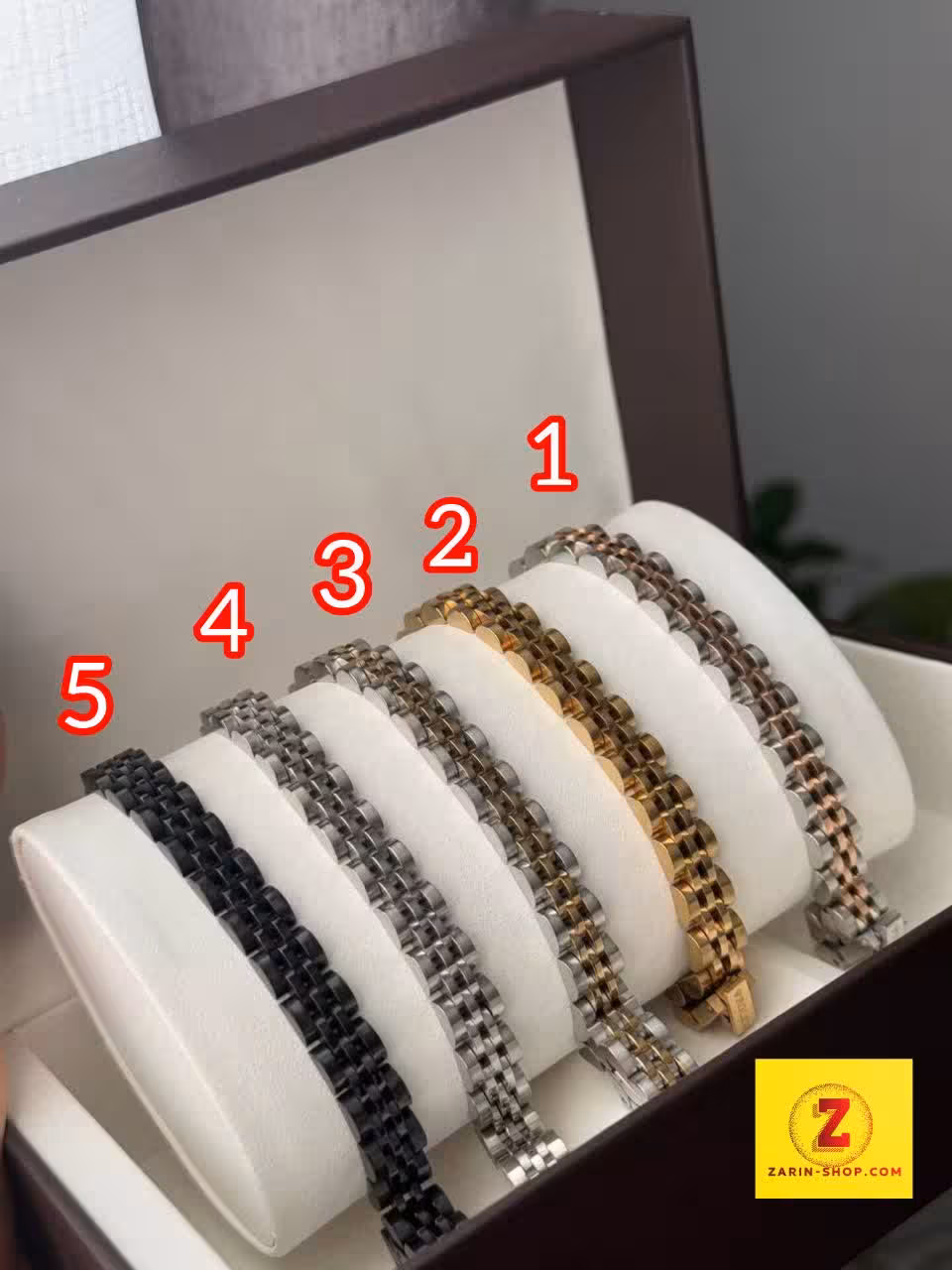 دستبند استیل زنانه و مردانه رولکس