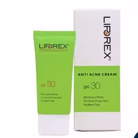 کرم ضدآفتاب SPF30 مناسب پوست جوش دار لیپورکس