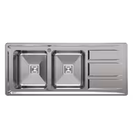 سینک ظرفشویی دولگن توکار لگن چپ عمق سینی 4 سانت کد BS-4402 بیمکث