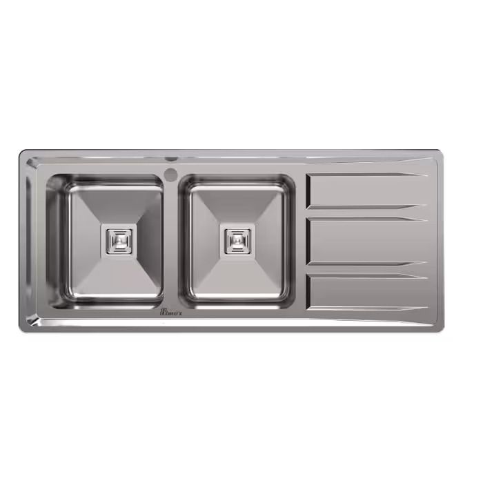 سینک ظرفشویی دولگن توکار لگن چپ عمق سینی 4 سانت کد BS-4402 بیمکث