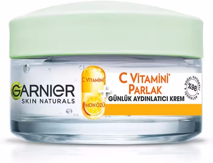 کرم روزانه ویتامین سی گارنیر Garnier مرطوب کننده و درخشان کننده پوست صورت حجم 50 میل