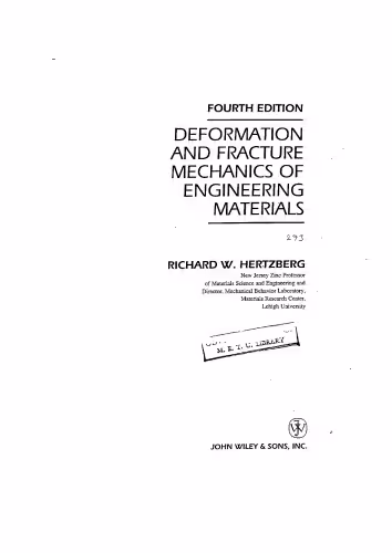خرید و دانلود نسخه کامل کتاب Deformation and Fracture Mechanics of Engineering Materials
