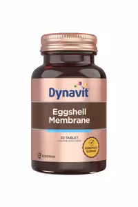 قرص مکمل غشای پوسته تخم مرغ Dynavit حاوی زردچوبه و منگنز - 30 عددی