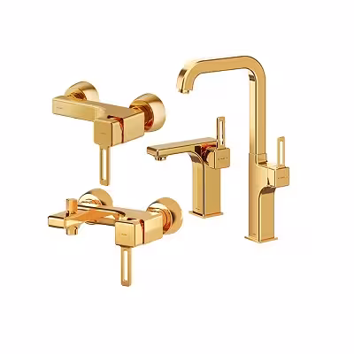 ست شیرالات شودر مدل میشل طلایی براق