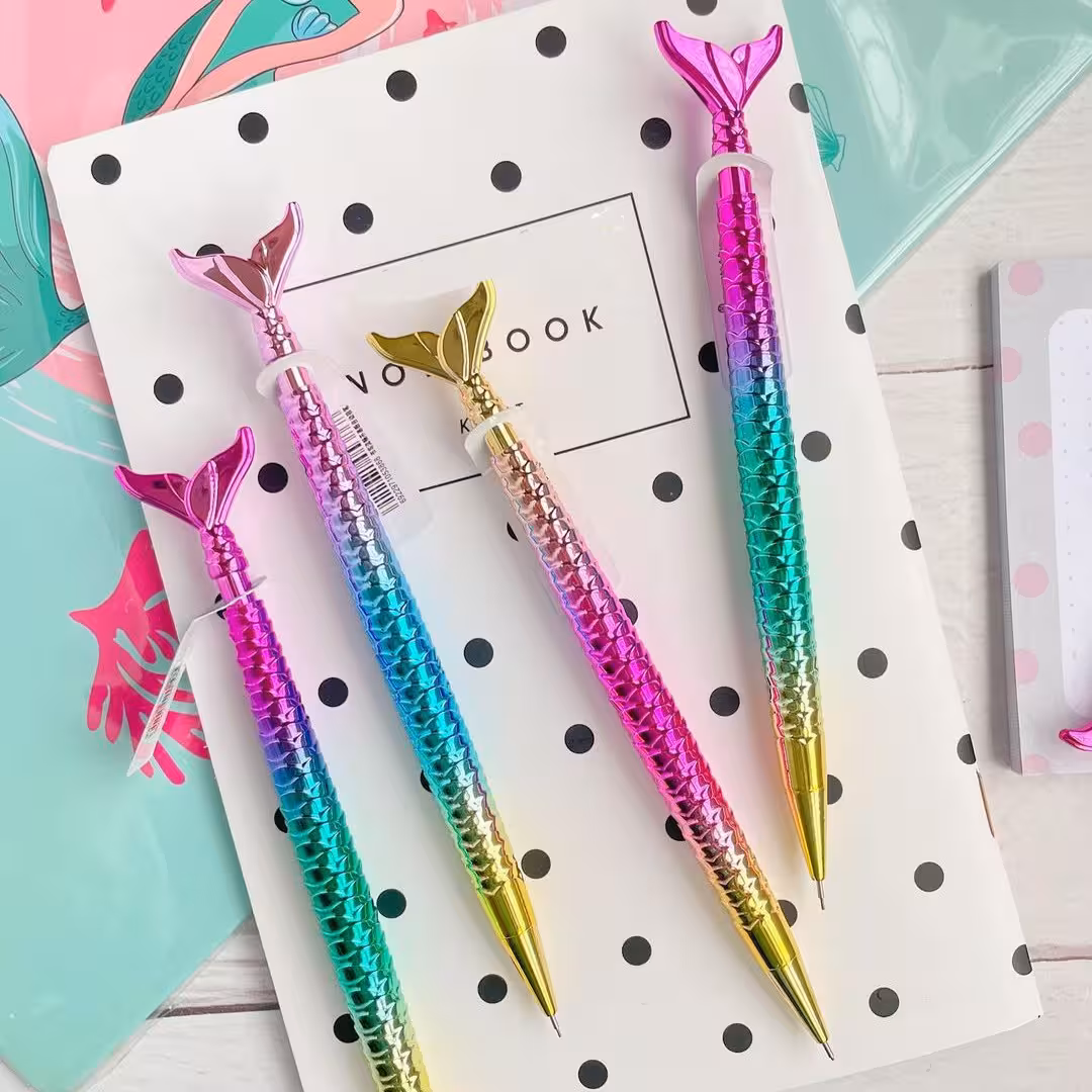 اتود فانتزی پری دریایی یا مداد فشاری پری دریایی