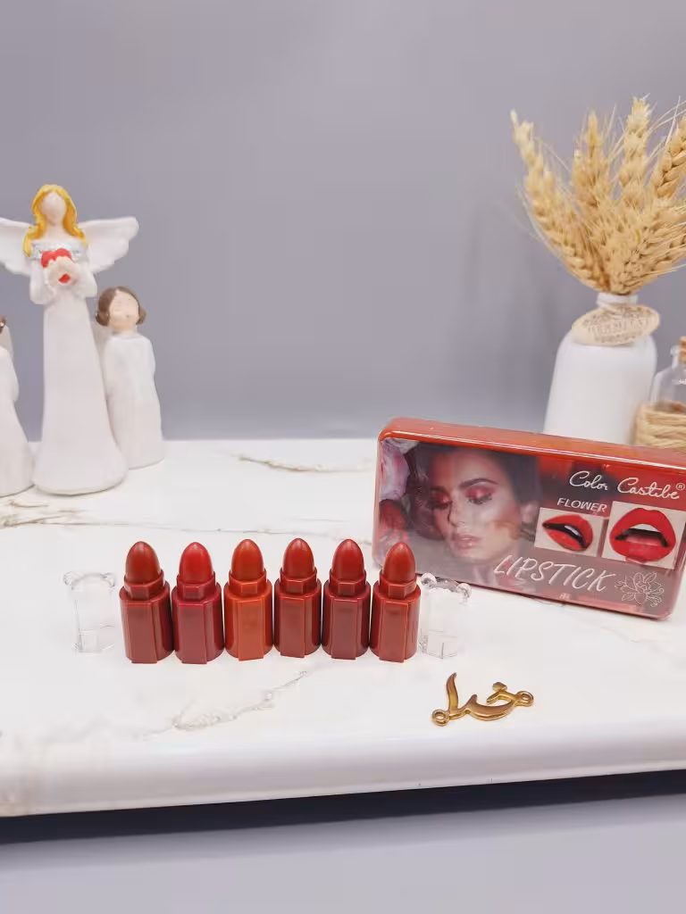 پک 6تایی رژ لب جامد طرح مدلینگ کد 8088