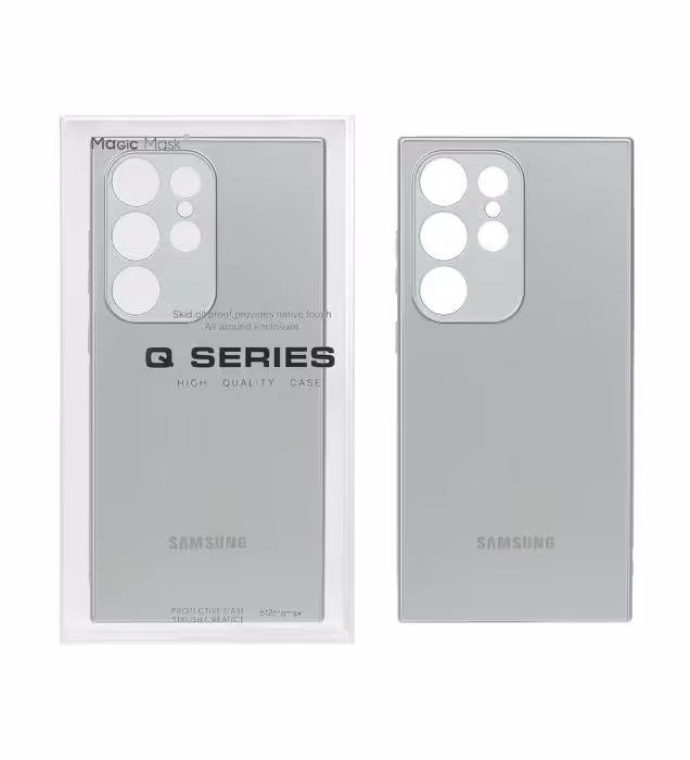 قاب اورجینال PVD ضد خش سامسونگ Galaxy S24 Ultra مجیک مسک - نقره ای