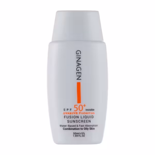 ضد آفتاب بی رنگ ژیناژن مناسب پوست چرب SPF 50