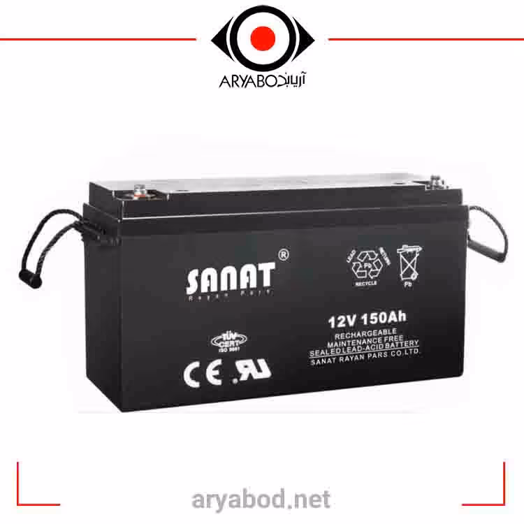 باتری یو پی اس  12ولت 150آمپر صنعت UPS BATTERY SANAT 12V 150AH