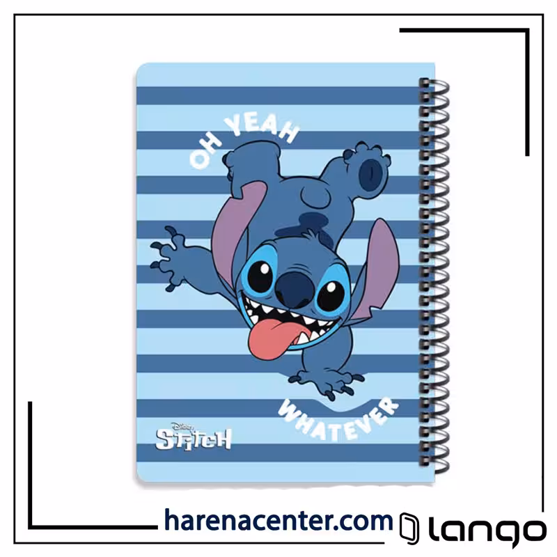 دفتر مدرسه طرح استیچ OH YEAH برند لانگو