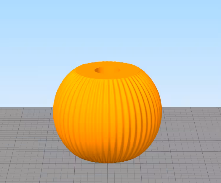 مدل سه بعدی جاشمعی گرد شیاردار (STL)