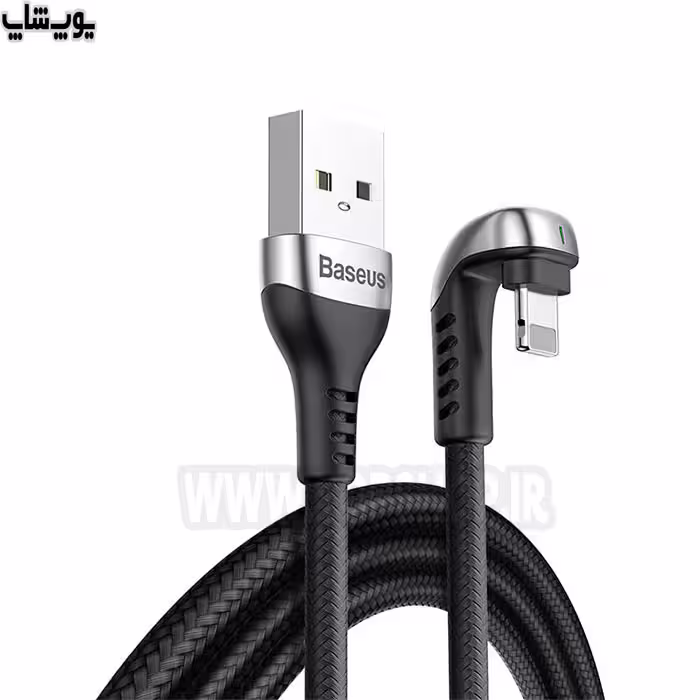 کابل تبدیل USB به لایتنینگ گیمینگ باسئوس مدل CALUX-A01 با خم 360 درجه