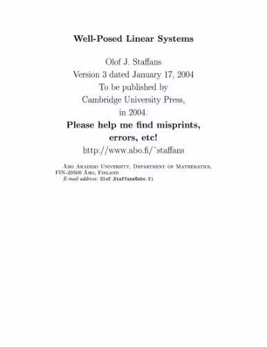 خرید و دانلود نسخه کامل کتاب Well-posed linear systems