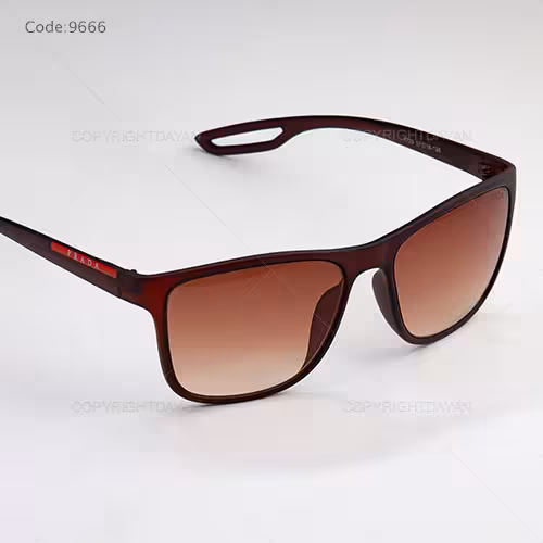 عینک آفتابی پرادا مردانه اورجینال رنگ قهوه ای