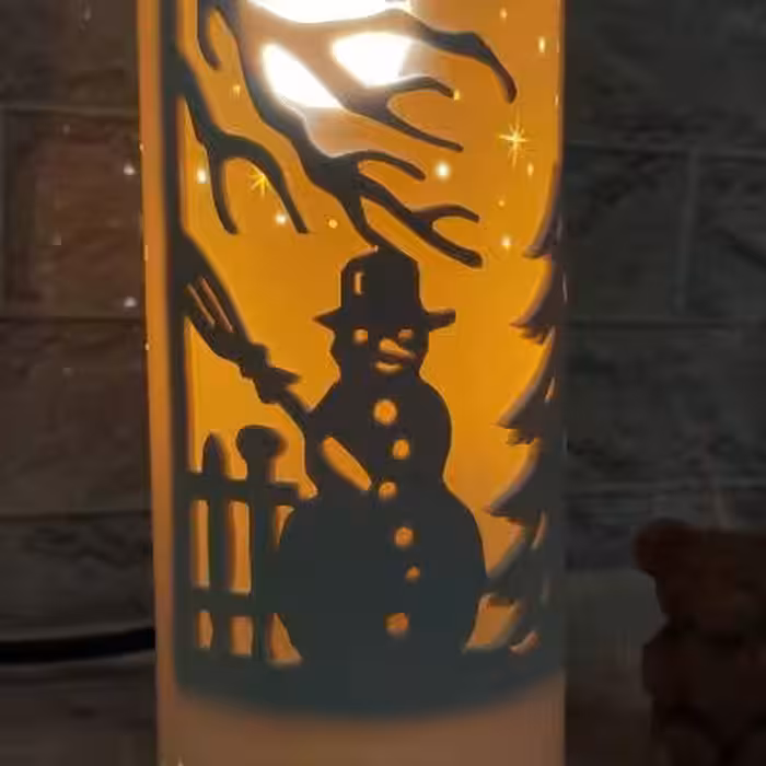 چراغ خواب کودک دکوراتیو طرح آدم برفی