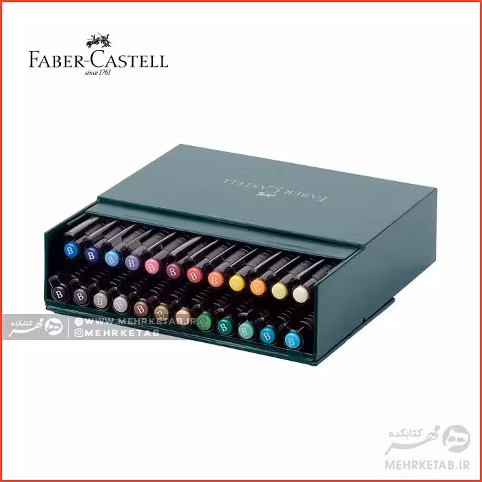 ماژیک پیت آرتیست فابرکاستل پک 24 تایی Faber-Castell Pitt Artist Brush Pen Set of 24