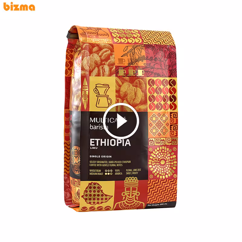 دانه قهوه ETHIOPIA مولتی کافه – 250 گرم