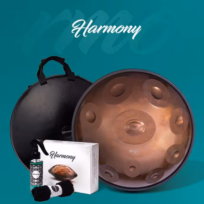 هنگ درام 10 نت برند هارمونی مدل گلد جنس استیل