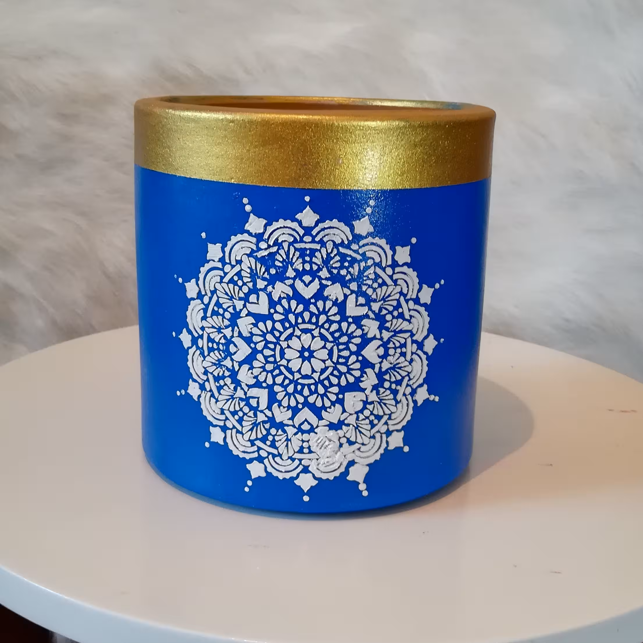 گلدان سفالی طرح اسلیمی (سایز متوسط)