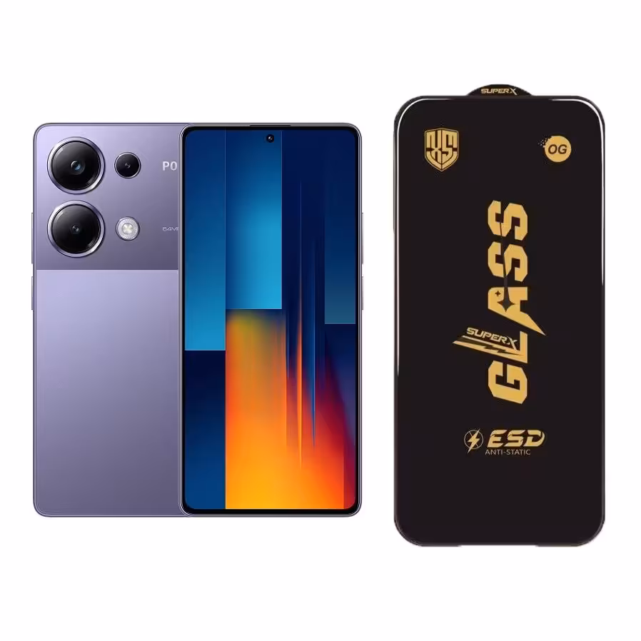 محافظ صفحه نمایش OG GLASS ESD مناسب برای گوشی موبایل شیائومی Redmi Note 13 Pro 4G / Poco M6 Pro 4G