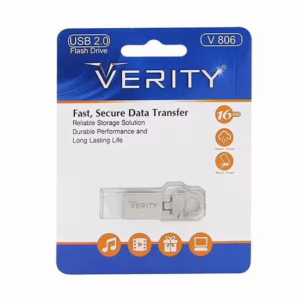 فلش مموری وریتی مدل V806 ظرفیت 16 گیگابایت