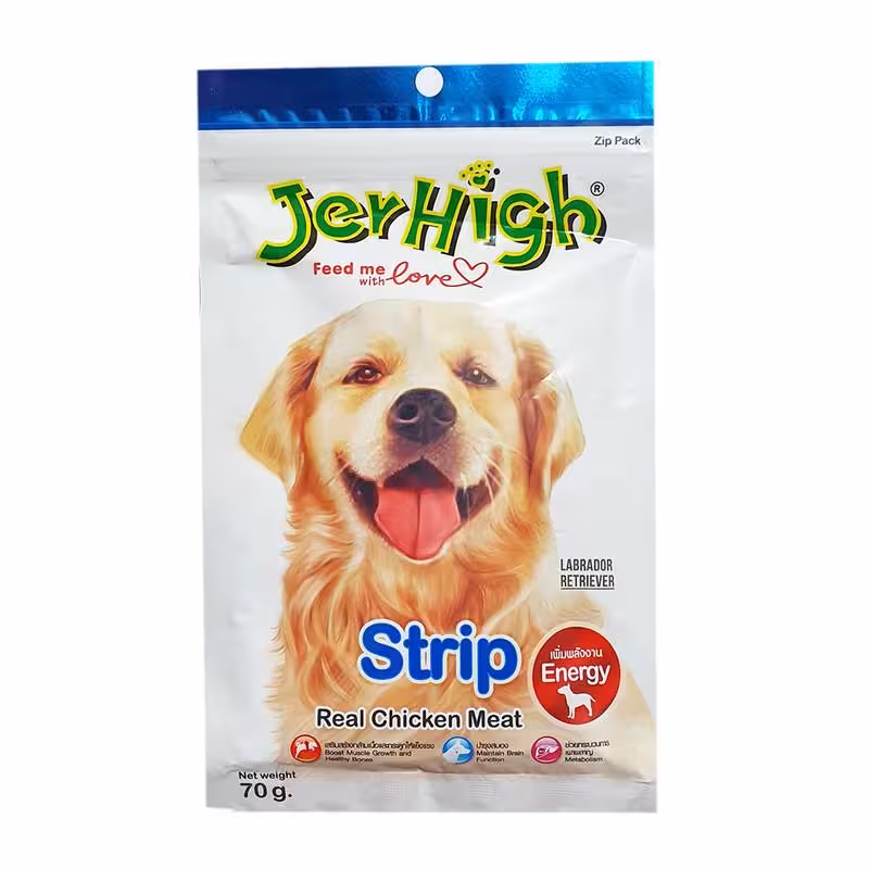 تشویقی سگ جرهای مدل Chicken Strip وزن 70 گرم