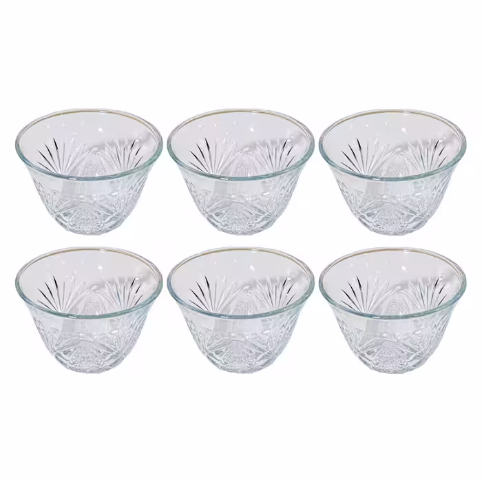 کاسه شیشه ای کاوه مدل کارتیر 6 عددی