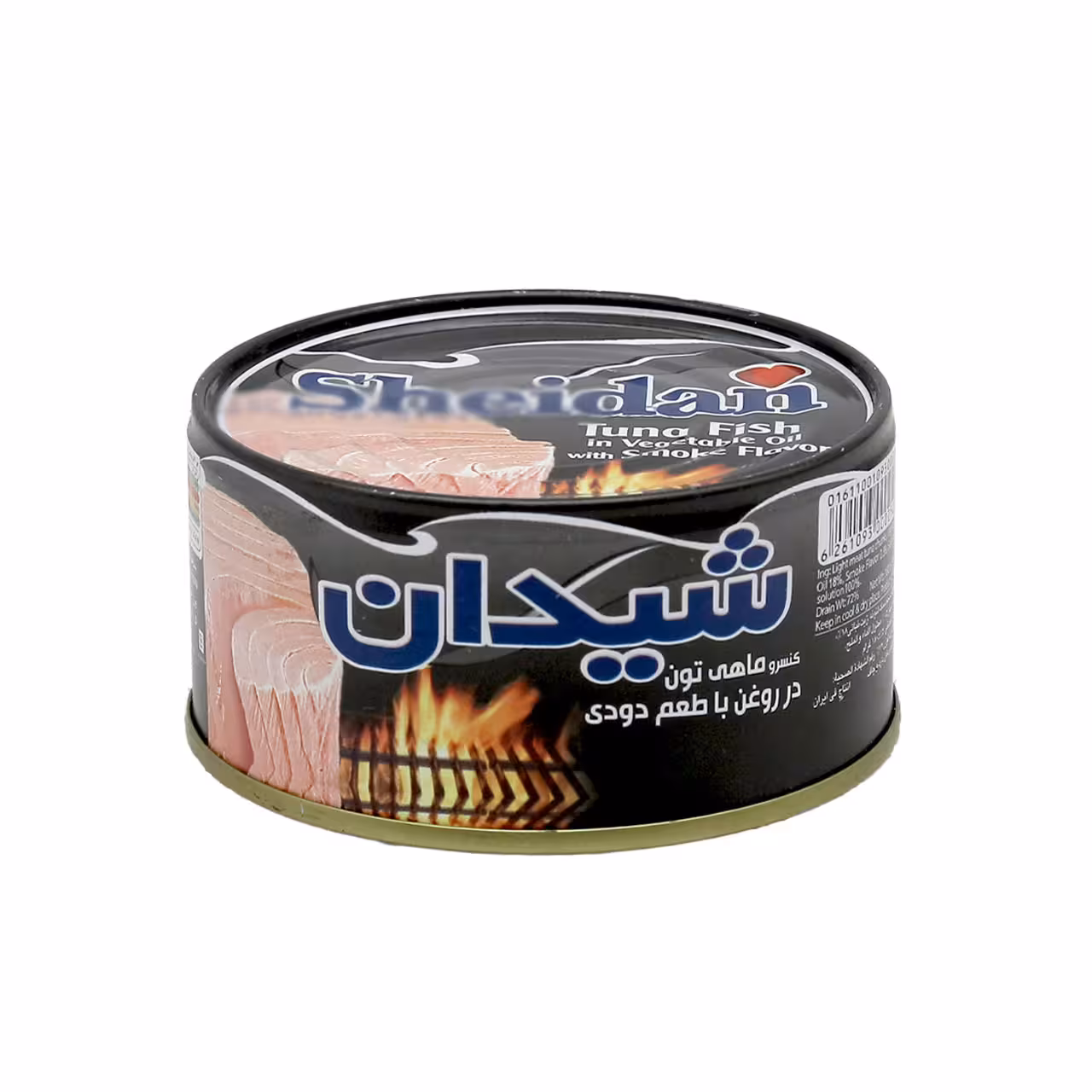 کنسرو ماهی در روغن با طعم دودی شیدان 180 گرمی
