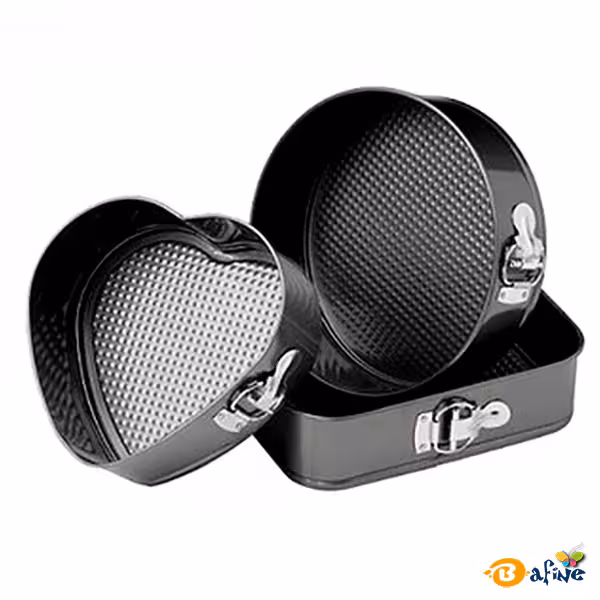 قالب کیک کمربندی 3 تیکه تفلون - فروشگاه اینترنتی بافینه | حس خوب یک خرید قسطی راحت و مطمئن