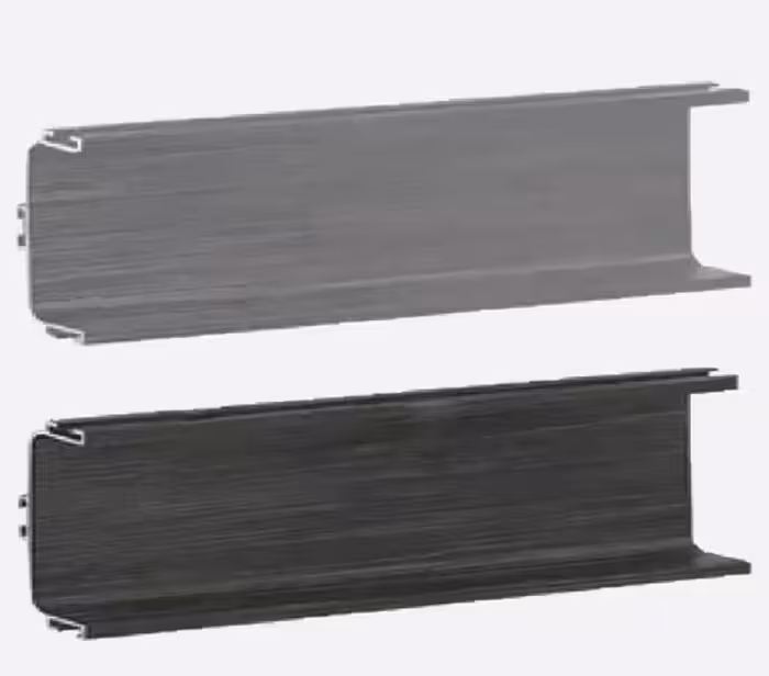 دستگیره پروفیلی مخفی U فرم زمینی 4.8 متری آنترازیت براش فانتونی کد L404