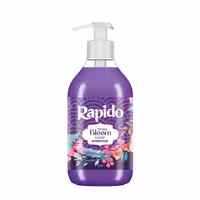 مایع دستشویی صدفی راپیدو مدل violet bloom حجم 500 میلی لیتری