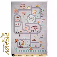 فرش کودک طرح خیابان شهری کد F10A7101270 | فرش نارسیس