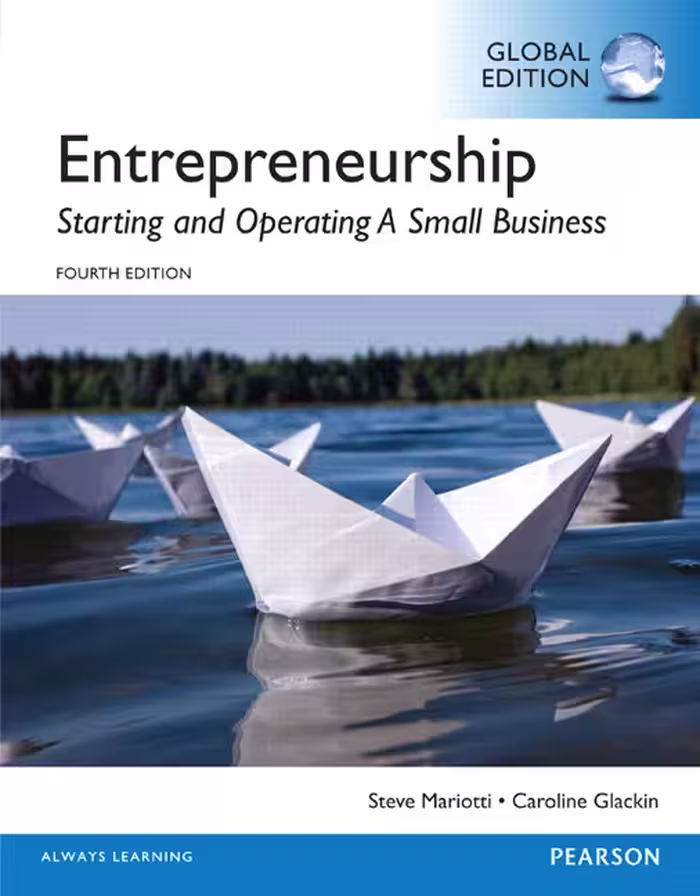 خرید و دانلود نسخه کامل کتاب Entrepreneurship: Starting and Operating A Small Business, Global Edition 4th Edition