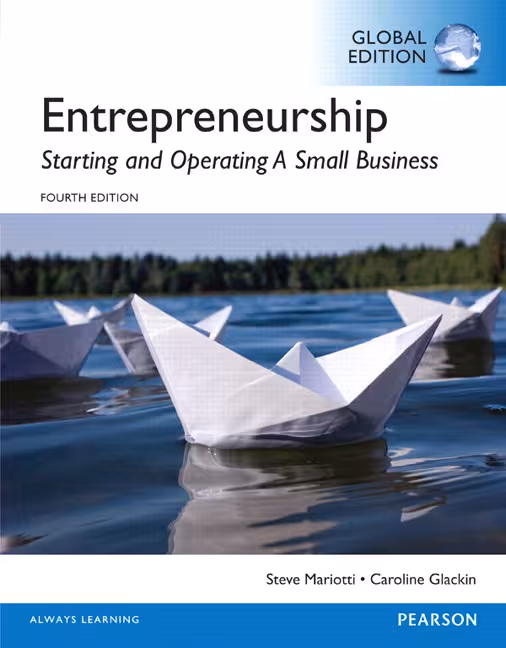 خرید و دانلود نسخه کامل کتاب Entrepreneurship: Starting and Operating A Small Business, Global Edition 4th Edition