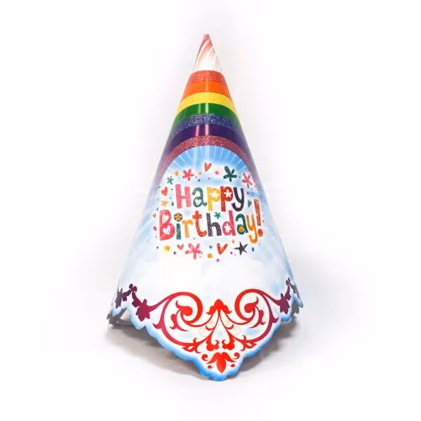 کلاه تولد رنگین کمان