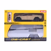 ماکت فلزی ماشین کمپر تسلا با لوازم چراغدار موزیکال مقیاس 1.24 کد 92326ـ6