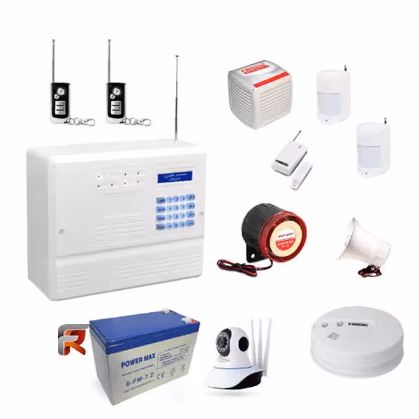 پکیج دزدگیر اماکن بیسیم فایروال مدل F10 با دوربین نظارتی FIREWALL-F10 مدل F10-2H9-1M-1D