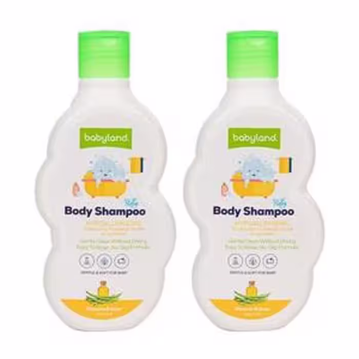 شامپو سر و بدن کودک عصاره گلسرین و گوار 200ML بیبی لند
