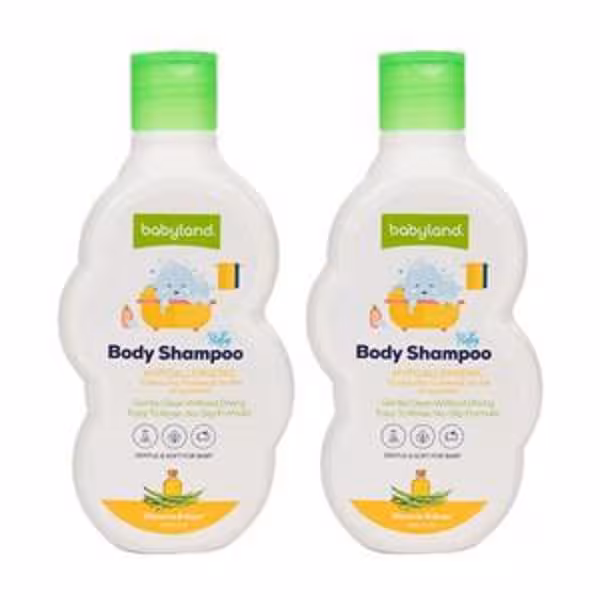 شامپو سر و بدن کودک عصاره گلسرین و گوار 200ML بیبی لند