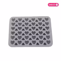 قالب سیلیکون ممتاز پاستیل قلب ساده و اوریگامی