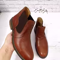 نیم بوت مردانه چرم طبیعی مدل فیلیکس حراج تک سایز