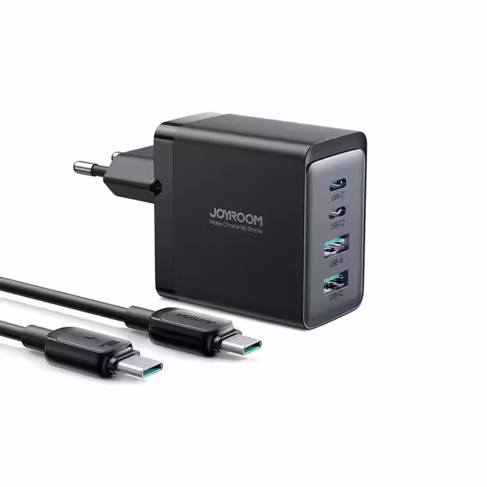 شارژر دیواری 67 وات جوی روم مدل TCG02 EU به همراه کابل USB-C | کالا مکس