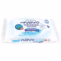 دستمال مرطوب پاک کننده دست و صورت نینو